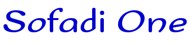 Sofadi One フォント
